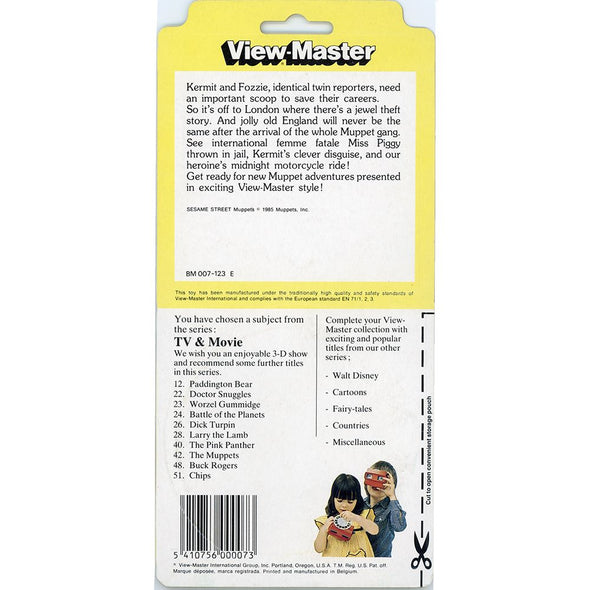 Great Muppet Caper - View-Master 3 Reel Set on Card - 1985 - NEW VBP 3dstereo 