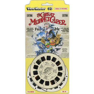 Great Muppet Caper - View-Master 3 Reel Set on Card - 1985 - NEW VBP 3dstereo 