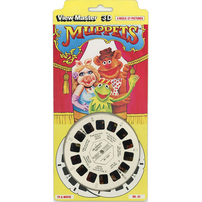 Muppets - ViewMaster 3 Reel Set on Card - 1980s - NEW VBP 3dstereo 