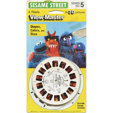 Sesame Street - View-Master 3 Reel Set on Card - NEW - M15 VBP 3dstereo 