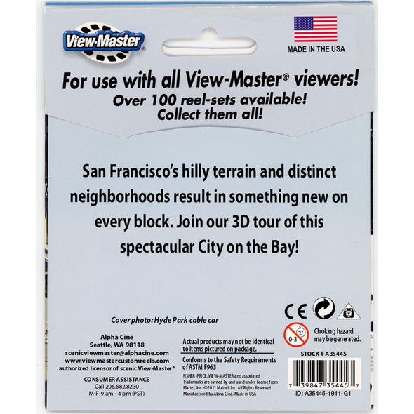 San Francisco California - View-Master 3 Reel Set - NEW - (5445) VBP 3Dstereo 