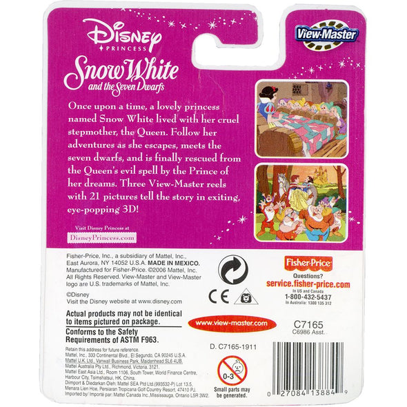 Snow White and the Seven Dwarfs - View-Master 3 Reel Set on Card -NEW - (VBP-7165) VBP 3dstereo 