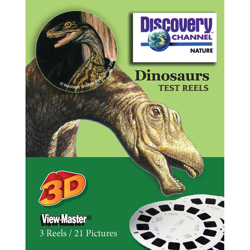 Dinosaurs - Discovery Channel - 3 View-Master Test Reels - NEW - 4715 –