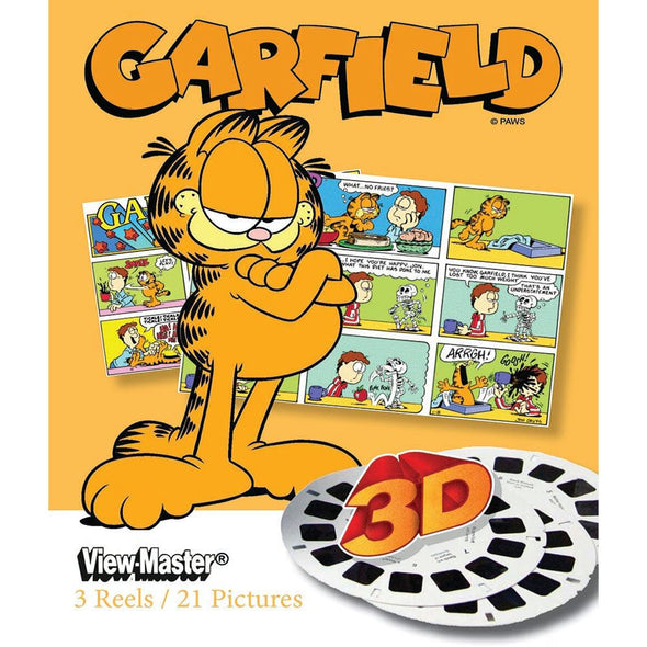 Garfield - View-Master 3 Reel Set - NEW WKT 3dstereo 