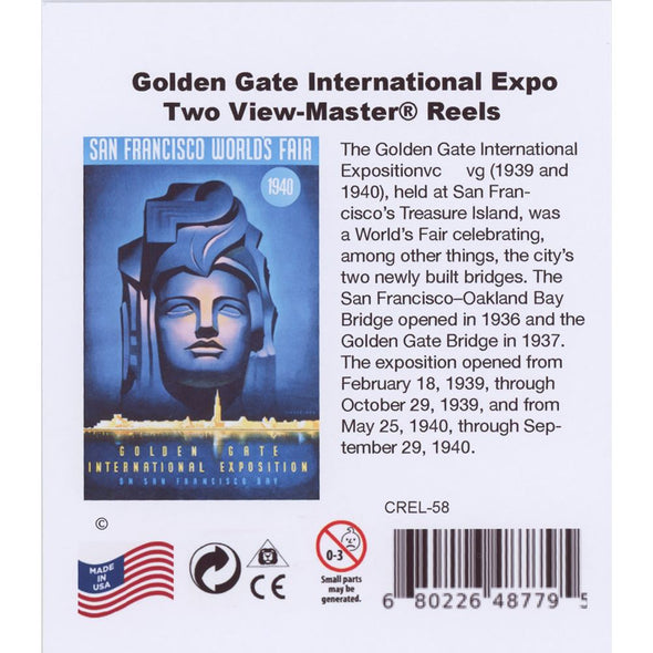 Golden Gate International Exposition - View-Master 2 Reel Set - NEW - 58 Packet 3dstereo 