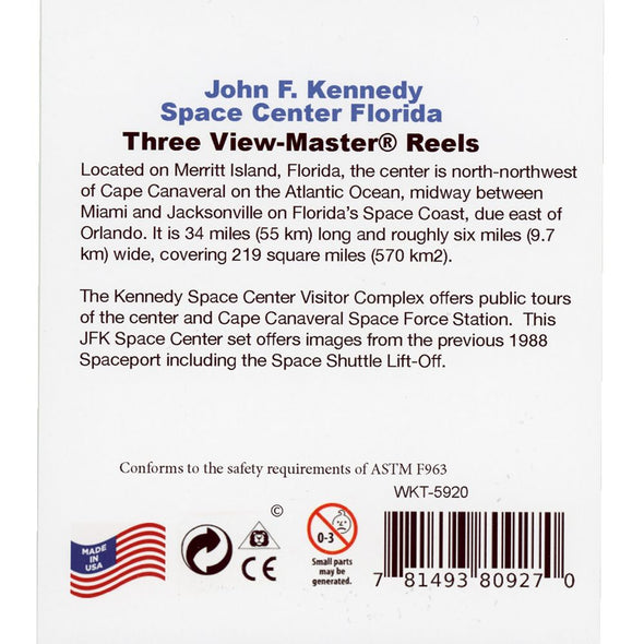 Kennedy Space Center Florida - ViewMaster 3 Reel Set - 1990 - new WKT 3dstereo 