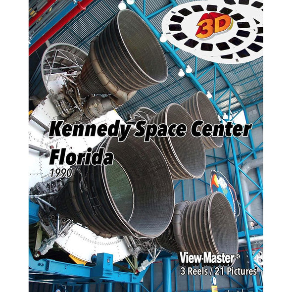 Kennedy Space Center Florida - ViewMaster 3 Reel Set - 1990 - new WKT 3dstereo 