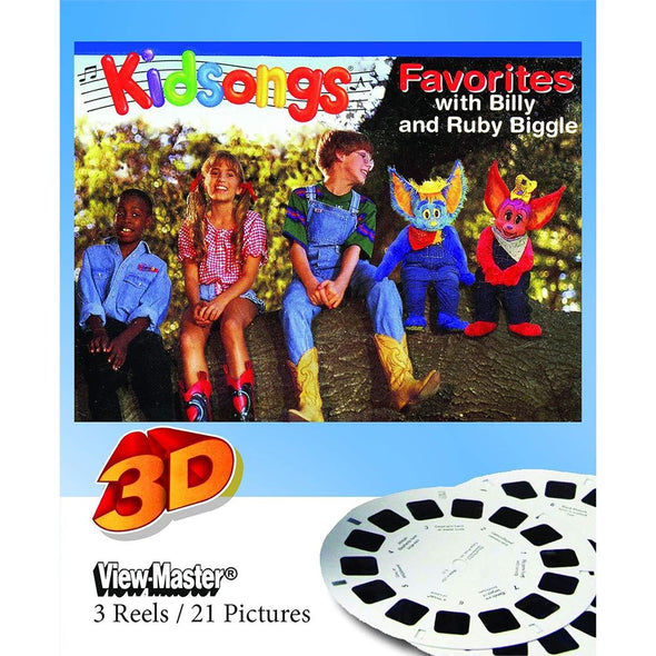 Kidsongs - Favorites with Billy and Ruby Biggle - View-Master 3 Reel Set - NEW WKT 3dstereo 