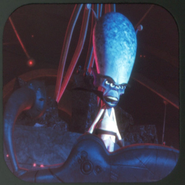 Monsters vs Aliens - View-Master 3 Reel Set on Card - Open VBP 3dstereo 