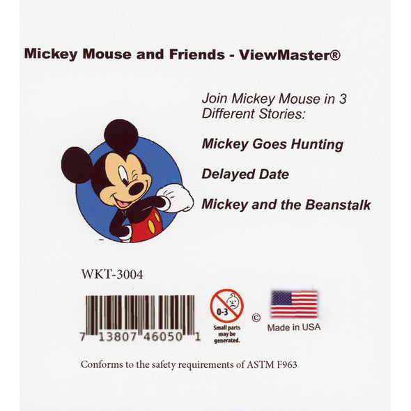 Mickey Mouse and Friends - View-Master 3 Reel Set - NEW 3004 WKT 3dstereo 