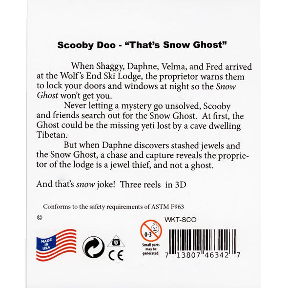 Scooby Doo - That's Snow Ghost - View-Master 3 Reel Set - new WKT 3dstereo 