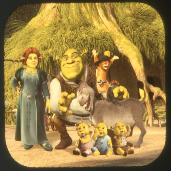 Shrek Forever After - View-Master 3 Reel Set on Card - Open VBP 3dstereo 