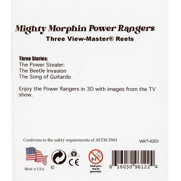 Mighty Morphin Power Ranger - Power Stealer - View-Master 3 Reel Set - new WKT 3dstereo 