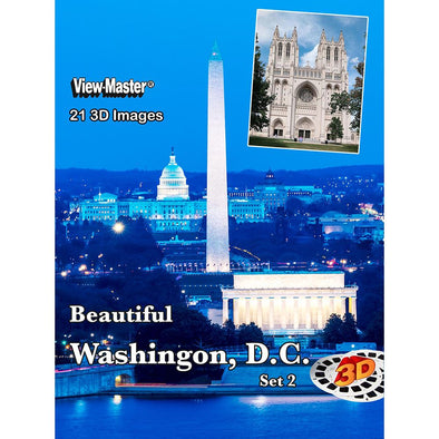 Beautiful Washington, D.C. Set 2 - View-Master 3 Reel Set - NEW - 5160 Packet 3dstereo 