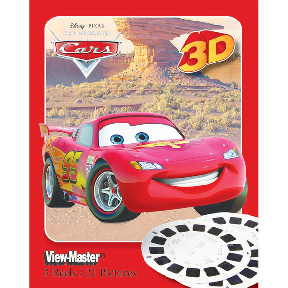 Cars - Disney -View Master 3 Reel Set - NEW WKT 3dstereo 