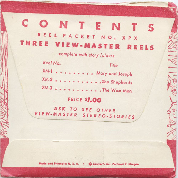 9 ANDREW - Christmas Story - View-Master 3 Reel Economy Packet - vintage - XM-1,2,3-S1 Packet 3Dstereo 