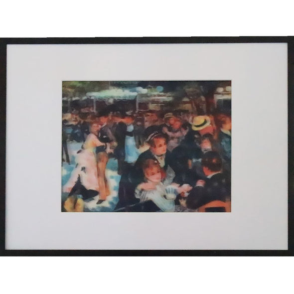 Renoir - Bai du Moulin de la Galette - 3D Lenticular Classic Art Poster - 8x10 - NEW Poster 3dstereo 