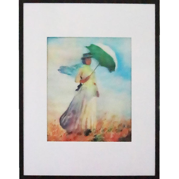 Claude Monet - Woman with a Parasol - 3D Lenticular Classic Art Poster - 8x10 - NEW Poster 3dstereo 