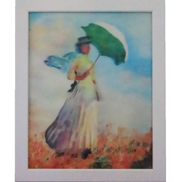 Claude Monet - Woman with a Parasol - 3D Lenticular Classic Art Poster - 8x10 - NEW Poster 3dstereo 