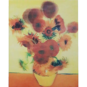 Vincent Van Gogh - Sunflowers - 3D Lenticular Classic Art Poster - 8x10 - NEW Poster 3dstereo 