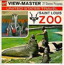 Saint Louis Zoo - View-Master - Vintage - 3 Reel Packet - 1970s views - A459 3Dstereo 