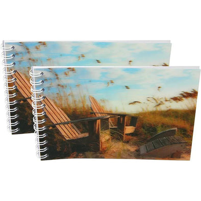 ADIRON DACK CHAIR - Two (2) Notebooks with 3D Lenticular Covers - Unlined Pages - NEW