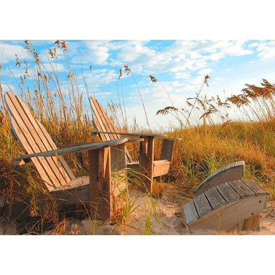 Adirondack Chairs - 3D Lenticular Postcard Greeting Card - NEW Postcard 3dstereo 