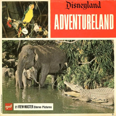 Adventureland - Disneyland - Vintage Classic View-Master 3 Reel Packet - 1960s views Packet 3dstereo 