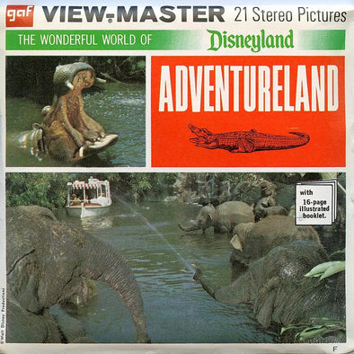 Adventureland- Disneyland - Vintage - View-Master - 3 Reel Packet - 1970s views- (ECO-A177-G3F) Packet 3dstereo 