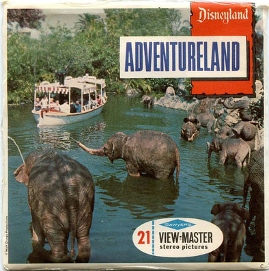 Adventureland - View-Master 3 Reel Packet - 1960s views - vintage - (PKT-A177-S6C) Packet 3dstereo 