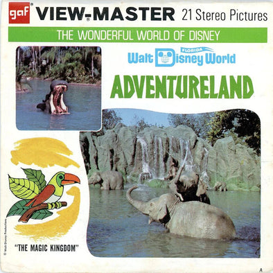 Adventureland - View-Master 3 Reel Packet - 1970s Views - Vintage - (ECO-A949-G3A)