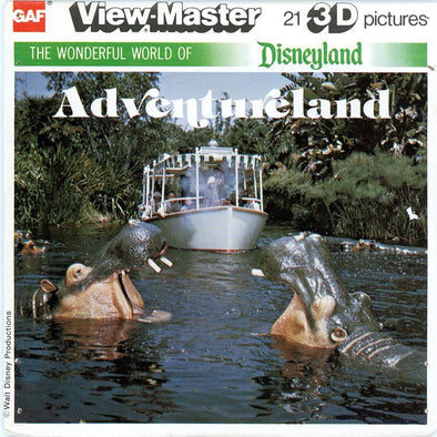 Adventureland - View-Master 3 Reel Packet - 1970s Views - Vintage - (PKT-K4-G6nk)