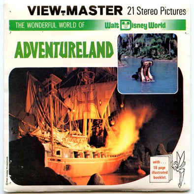 Adventureland - Walt Disney World - View-Master 3 Reel Packet - Vintage - 1970s views - (PKT- H23-V1) Packet 3dstereo 