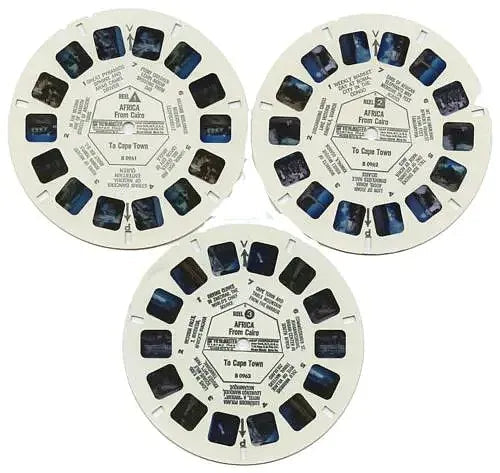 Africa - View-Master 3 Reel Packet - 1970s - vintage - (B096-G3A) Packet 3dstereo 