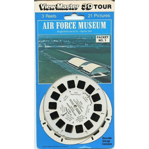 Air Force Museum NO.1 - View-Master - 3 Reel Set on Card - NEW - (VBP-5123) VBP 3dstereo 