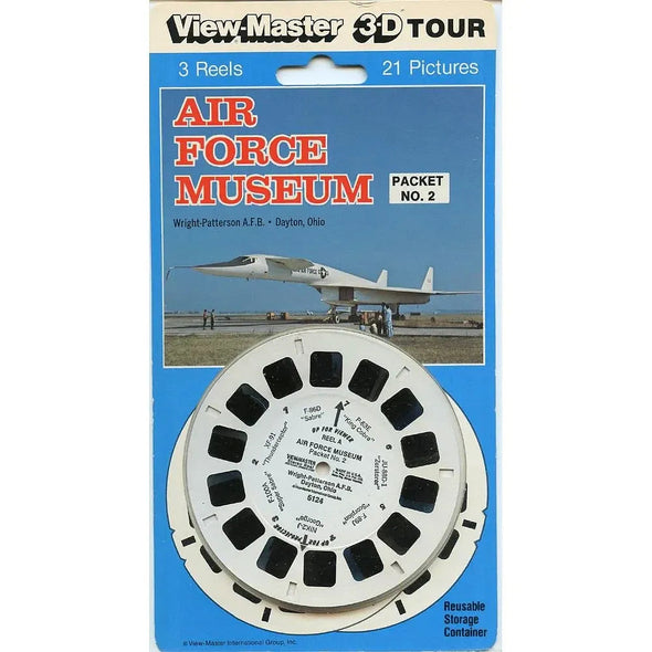 Air Force Museum no.2 - View-Master - 3 Reel Set on Card - NEW - (VBP-5124) VBP 3dstereo 