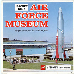 Air Force Museum - View-Master 3 Reel Packet - 1960s - Vintage - (ECO-A600-G1A) Packet 3Dstereo 