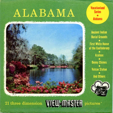 Alabama - State - View-Master 3 Reel Packet - 1950s views - vintage - (PKT-ALA123-S3) Packet 3dstereo 
