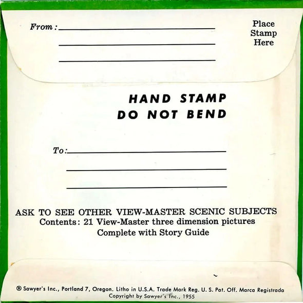 Alabama - View-Master 3 Reel Packet - vintage - ALA1,2,3-S3 Packet 3dstereo 