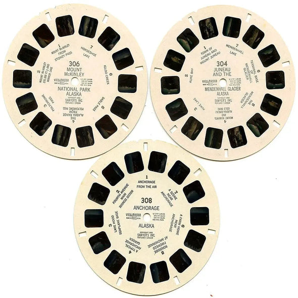 ALASKA - View-Master 3 Reel Packet - 1950s views - vintage - (ECO-AK-S3D) Packet 3dstereo 