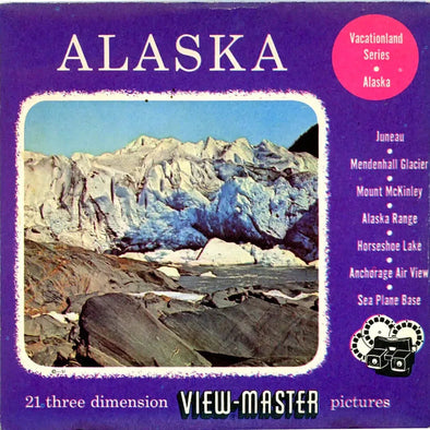 Alaska - View-Master 3 Reel Packet - 1950s views - vintage - (PKT-304,306,308-S3) Packet 3dstereo 