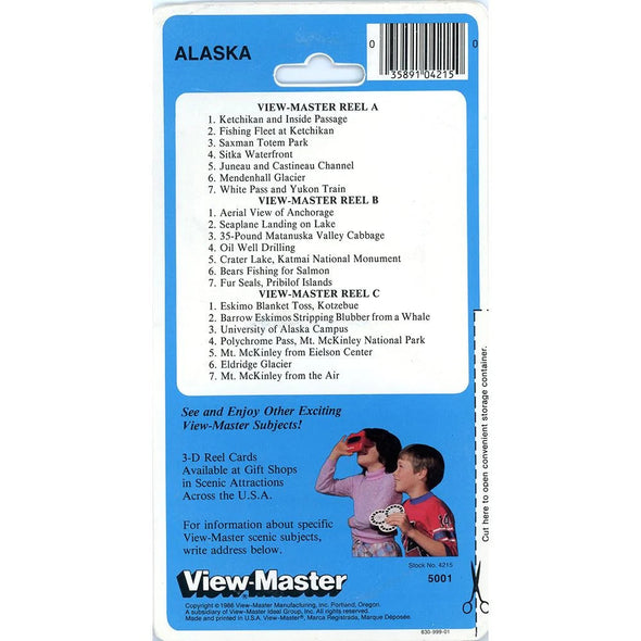 Alaska - View-Master 3 Reel Set on Card - NEW - (VBP-5001) VBP 3dstereo 