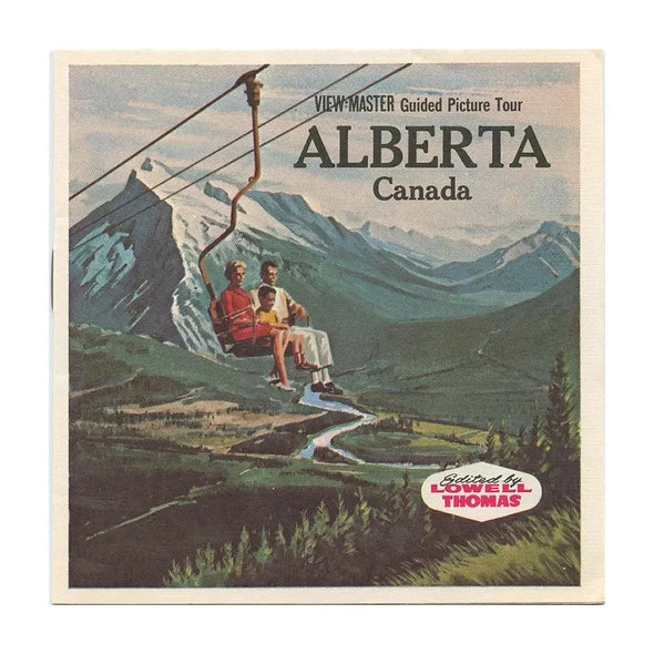 Alberta Canada - View-Master 3 Reel Packet - 1960s views - vintage - (A009-G1A) Packet 3dstereo 