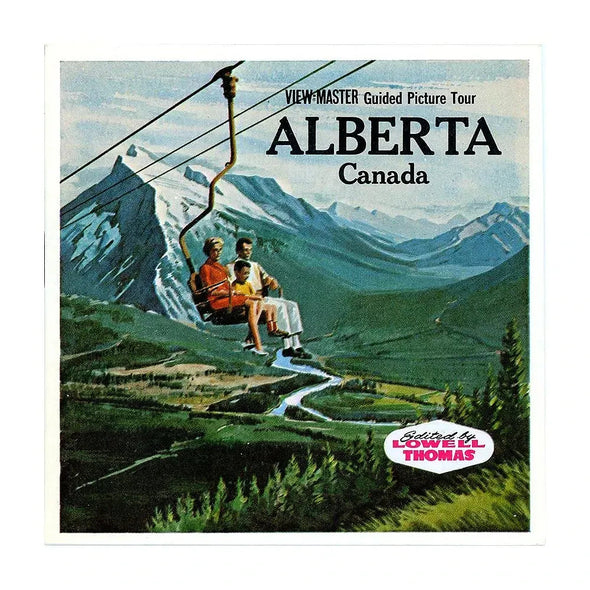 Alberta Canada - View-Master 3 Reel Packet - 1960s Views - Vintage - (PKT-A009-G1A) Packet 3dstereo 
