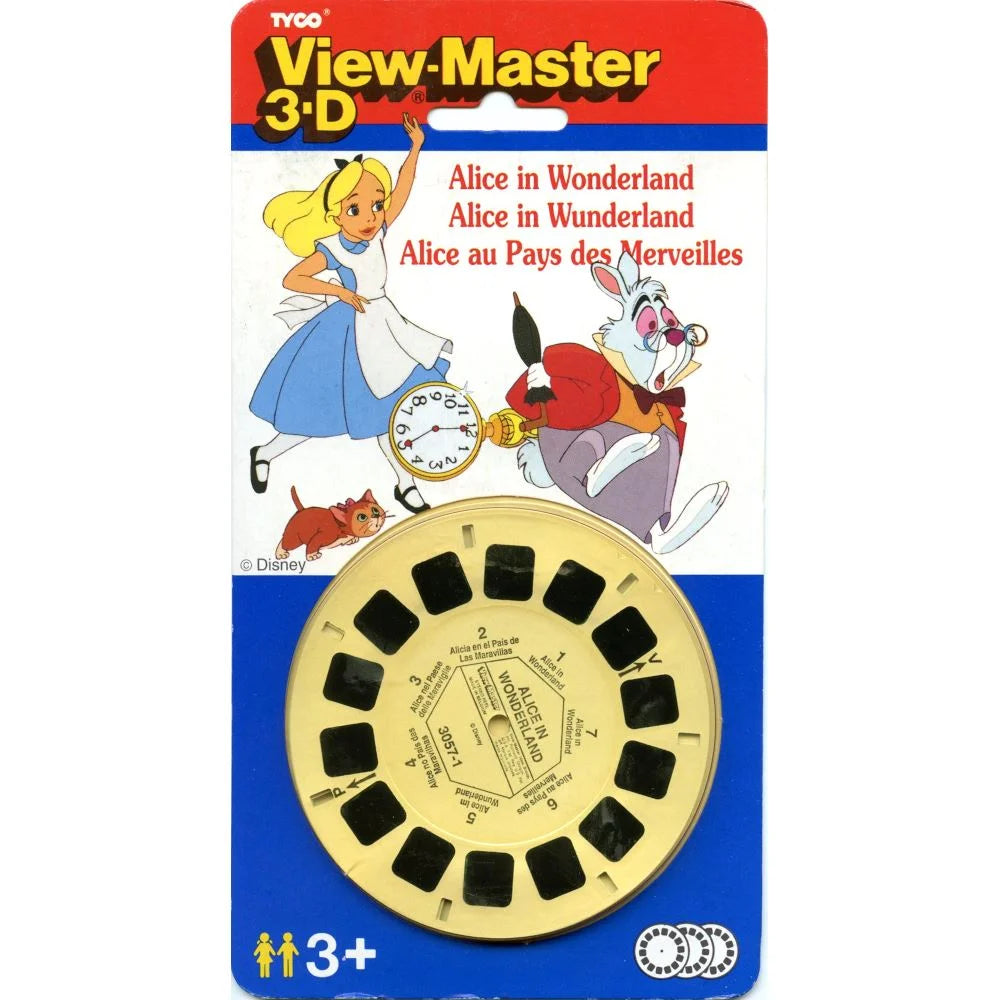 Alice in Wonderland - View-Master 3 Reel Set on Card - NEW - (VBP-3057 –