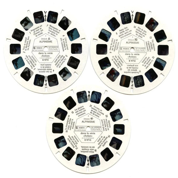 Alpinisme - Mountaineering - View-Master 3 Reel Packet - 1970s Views - Vintage - (PKT-B971F-BG3) Packet 3dstereo 