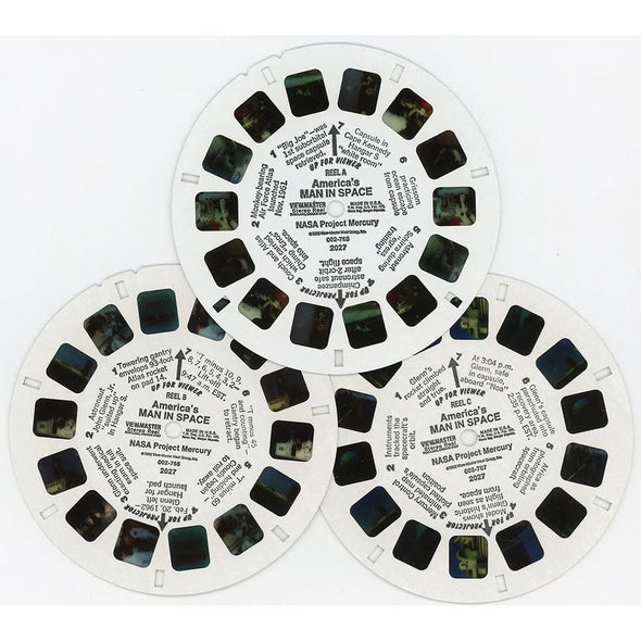 America's Man in Space - Project Mercury - View-Master 3 Reel Set - NEW - (WKT-2027) WKT 3dstereo 