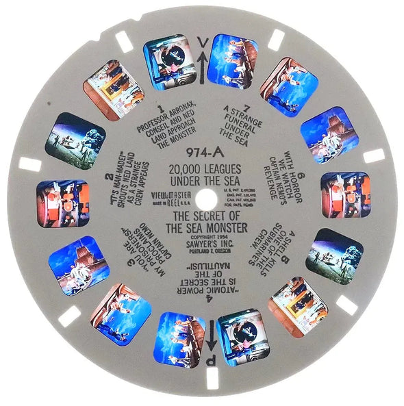 ANDREW - 20,000 Legues Under the Sea - View-Master 3 Reel Packet - 1954 - vintage - (B370-S4) Packet 3Dstereo.com 