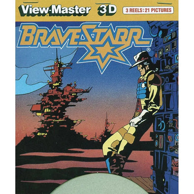 Brave Starr - View-Master 3 Reel Set on Card - vintage - (D272) VBP 3Dstereo.com 
