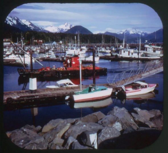 Juneau, Sitka and Ketchikan - Alaska - View-Master 3 Reel Packet - vintage - (A108-G3A) Packet 3Dstereo.com 